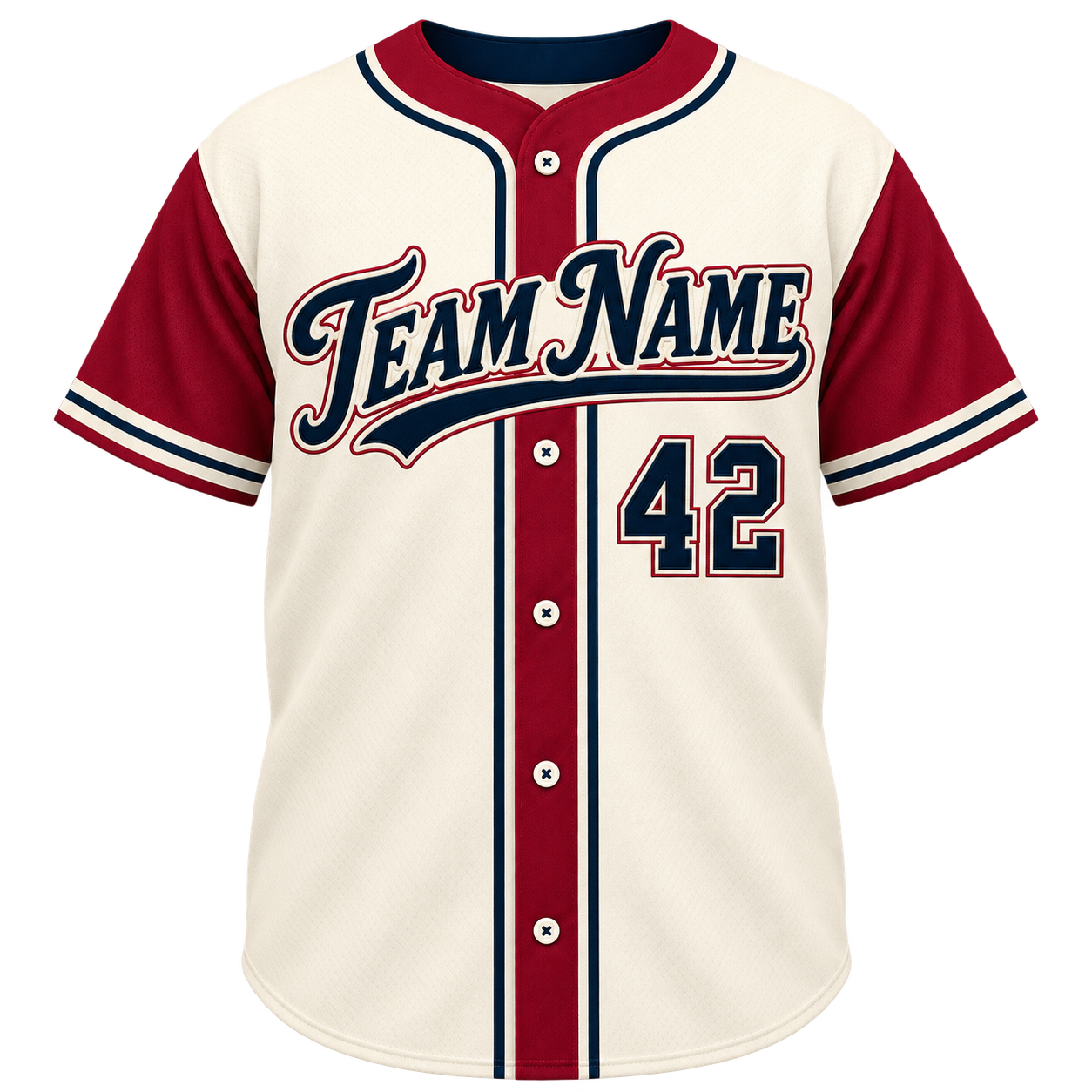 Mens Line Drive Full Button Jersey