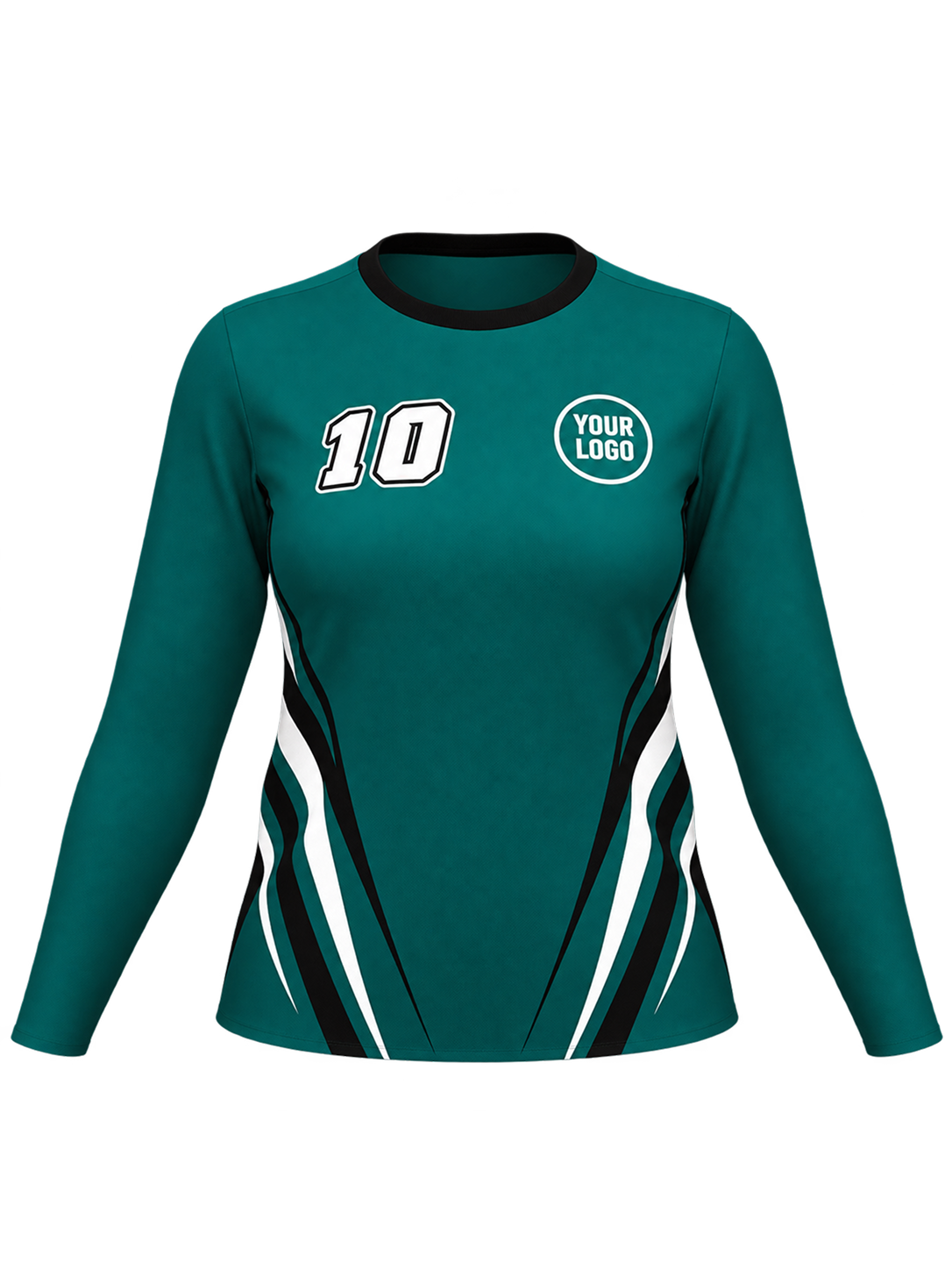 Striker Female Long Sleeve Fitted V-Neck jersey