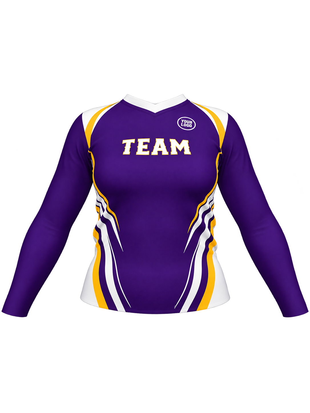 Female Spiker LS V-Neck Jersey