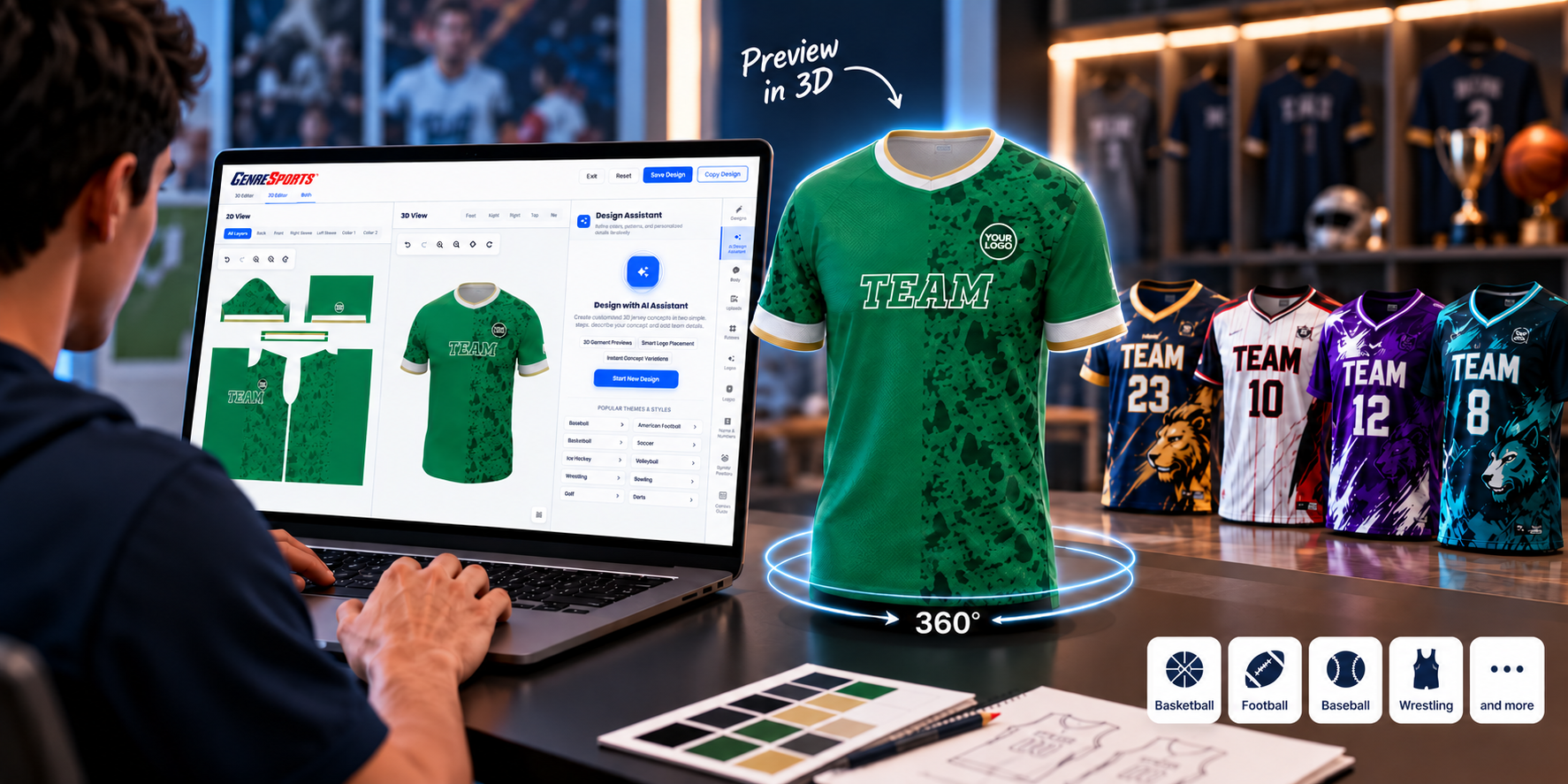 Design Your Own Custom Jerseys with AI